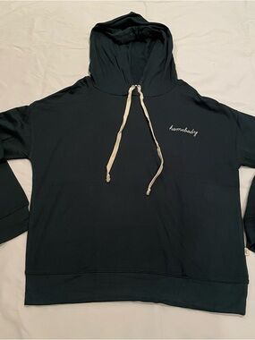 Green Magnolia Homebody Soft Hoodie, Medium , Drawstring